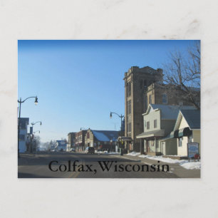 Colfax ,Wisconsin Post card