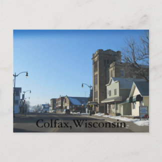 Colfax ,Wisconsin Post card