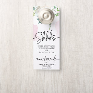 Colgador Para Puertas Elegant Delicate Calligraphy Door Hanger