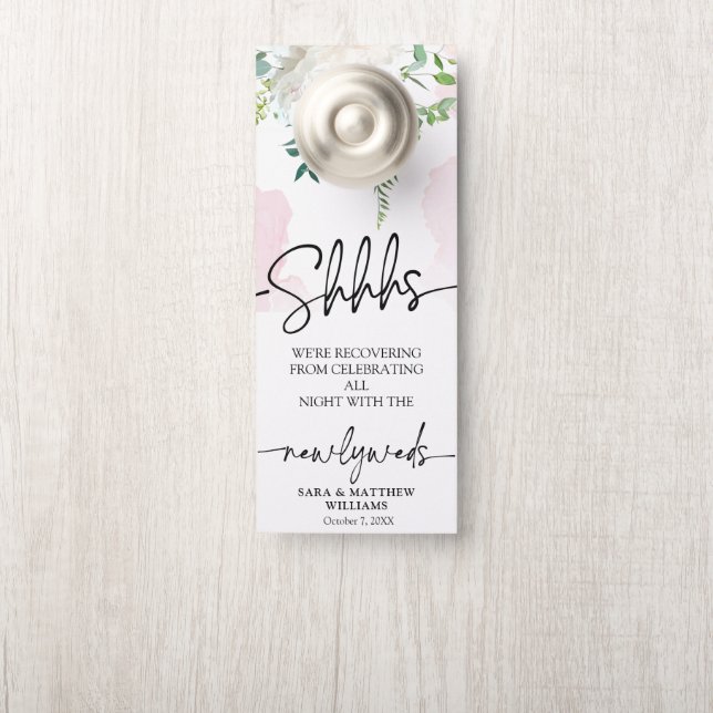 Colgador Para Puertas Elegant Delicate Calligraphy Door Hanger (On Knob)