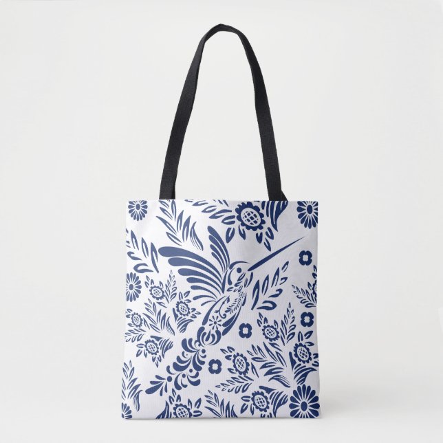 colibri talavera mexican art tote bag (Front)