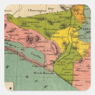 Colima, Mexico 2 Square Sticker