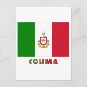 Colima Unofficial Flag Postcard