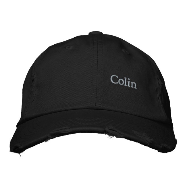 Colin Embroidered Mans Name, Hat (Front)