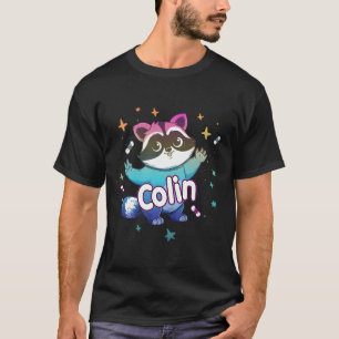 Colin Name With Racoon T-Shirt