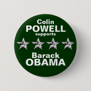 Colin Powell 6 Cm Round Badge