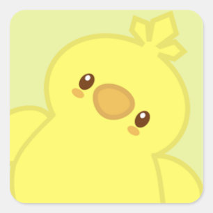 Colin the Chick Square Sticker