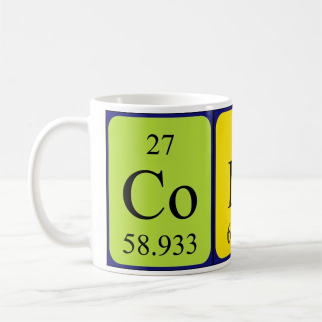Coline periodic table name mug (Left)