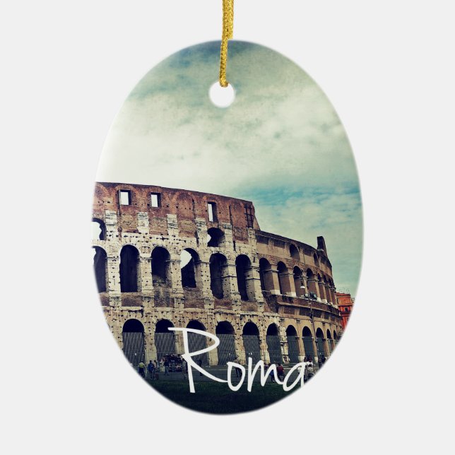 Coliseum Ceramic Tree Decoration (Front)