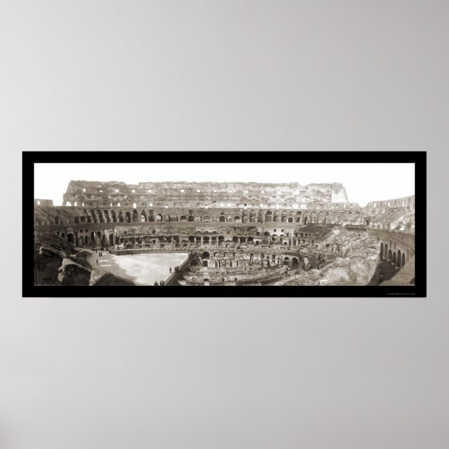 Coliseum Interior Rome Photo 1909 Poster (Front)