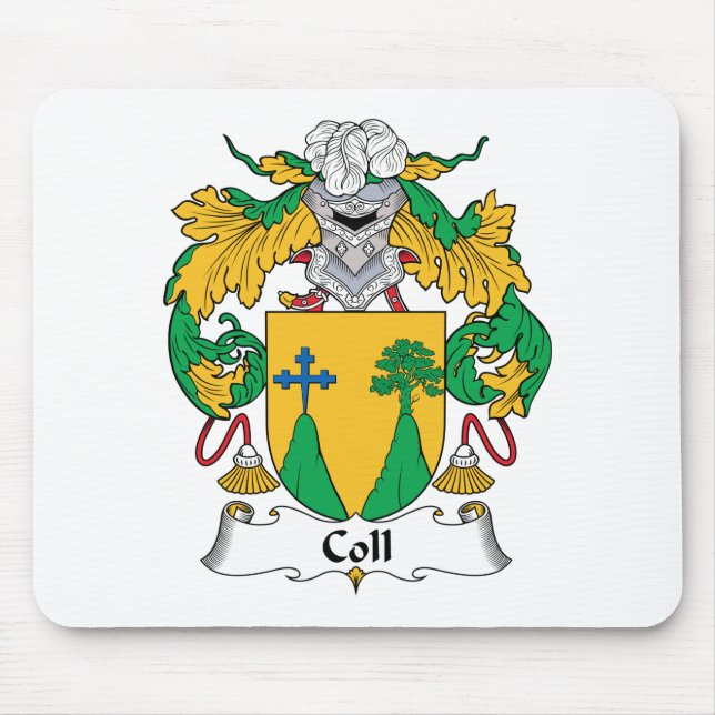 Coll Family Crest Mouse Mat (Front)