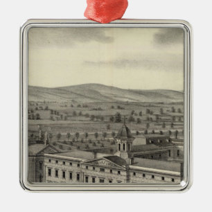 Coll of Notre Dame Metal Tree Decoration