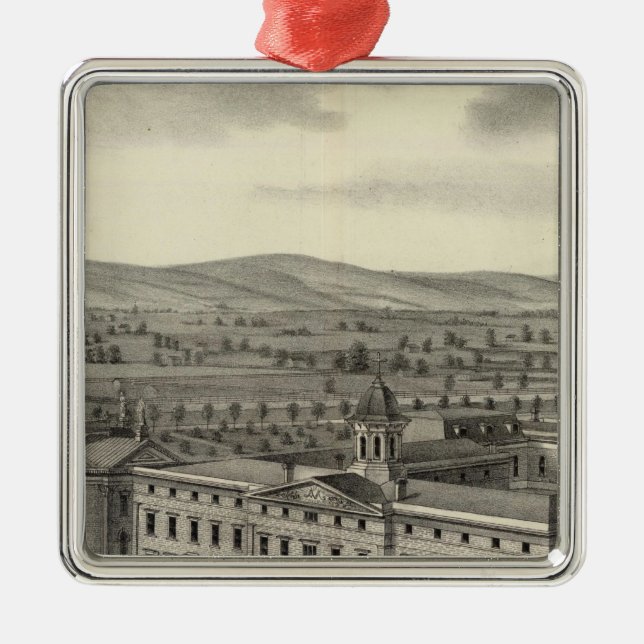 Coll of Notre Dame Metal Tree Decoration (Front)