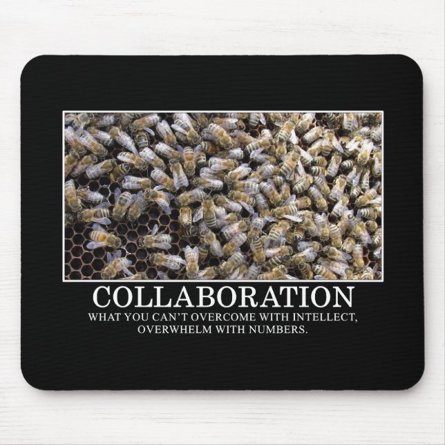 Collaboration Improves Your Chance of Success Mouse Mat (Front)