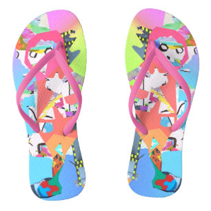 Collage 093 flip flops