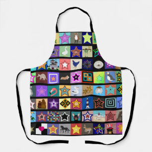 Collage Allover Print Apron