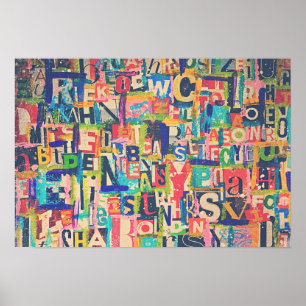 Collage Art Poster or Decoupage Paper