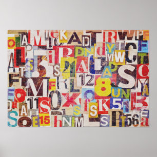 Collage Art Poster or Decoupage Paper