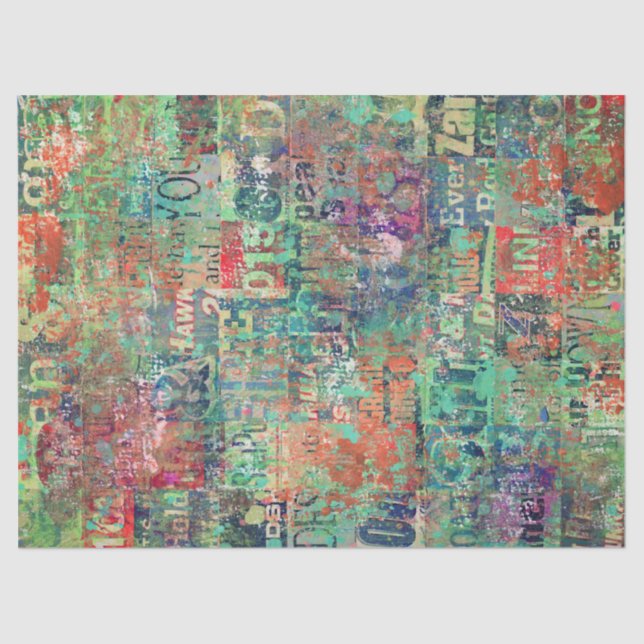 Collage Art Tissue or Decoupage Paper (Front)