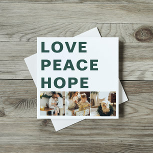 Collage Christmas Photo   Love Peace Hope 