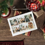 Collage Christmas Six Photos | Happy Holiday Postcard<br><div class="desc">Collage Christmas Six Photos | Happy Holiday</div>