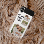 Collage Couple Photo & All You Need Is Love Quote Case-Mate iPhone Case<br><div class="desc">Collage Couple Photo & All You Need Is Love Quote</div>