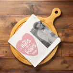 Collage Couple Photo & Hugs And Kisses PInk Heart Tea Towel<br><div class="desc">Collage Couple Photo & Hugs And Kisses PInk Heart</div>