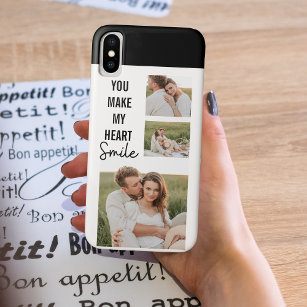 Collage Couple Photo & Lovely Romantic Quote Case-Mate iPhone Case