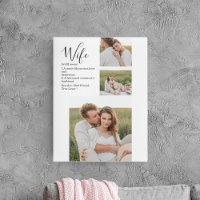 Collage Couple Photo & Lovely Romantic Wife Gift