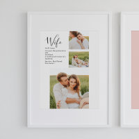 Collage Couple Photo & Lovely Romantic Wife Gift