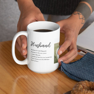 Collage Couple Photo & Romantic Husband Love Gift Coffee Mug