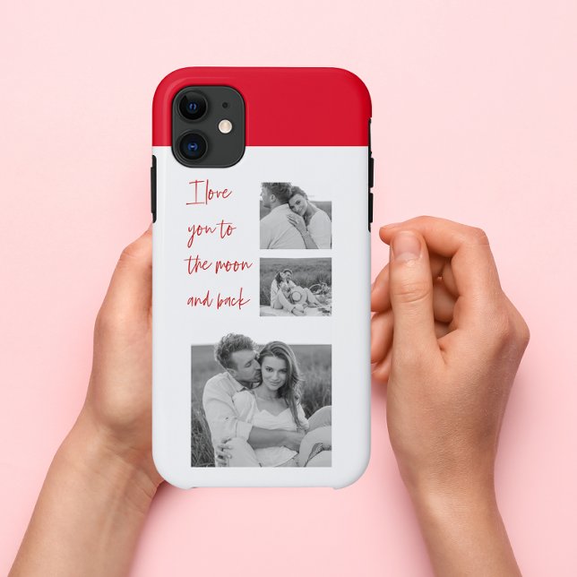 Collage Couple Photo & Romantic Quote Love You Cas Case-Mate iPhone Case (Creator Uploaded)