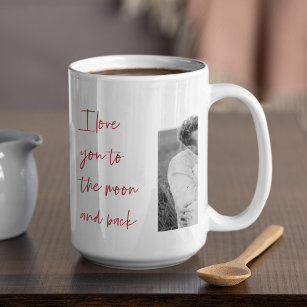 Collage Couple Photo & Romantic Quote Love You Cof Coffee Mug