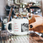 Collage Couple Photo & Romantic Quote Love You Esp Espresso Cup<br><div class="desc">Collage Couple Photo & Romantic Quote Love You</div>
