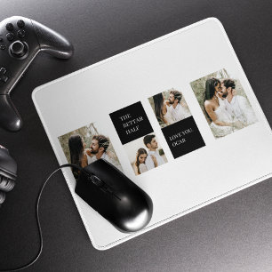 Collage  Couple Photo   Valentine Gift Mouse Mat