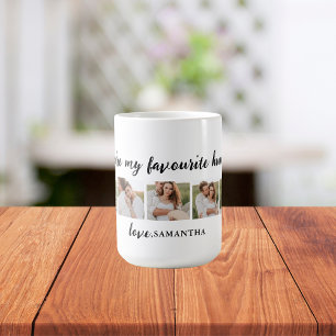 Collage Couple Photo & You Are My Favourite Human Coffee Mug