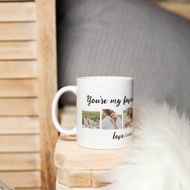 Collage Couple Photo & You Are My Favourite Human Mug (Creator Uploaded)