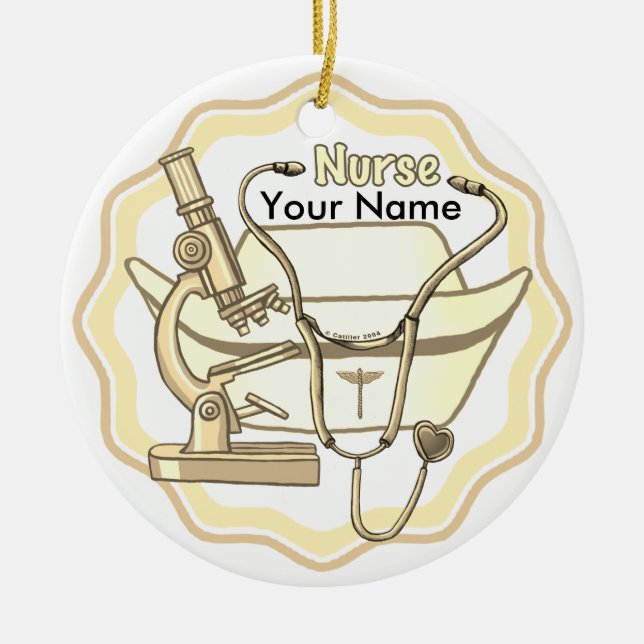 Collage custom Nurse   Ornament  (Front)