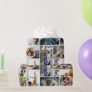 Collage Custom Personalised Photo Wrapping Paper