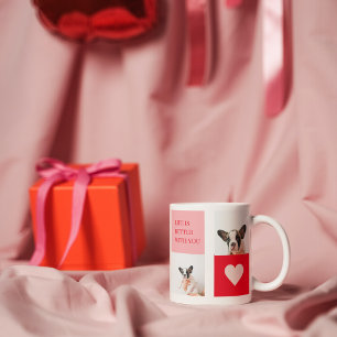 Collage Dog Photos My Dog Is My Valentine Coffee Mug