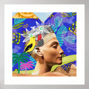 collage egypte modern artistic colourful Poster