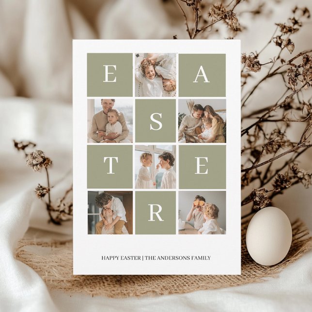 Collage Family Photo Easter  | Happy Easter Invitation (Creator Uploaded)