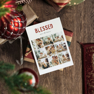 Collage Family Photo Happy Holiday BLESSED