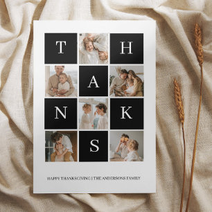 Collage Family Photo Happy Thanksgiving Day