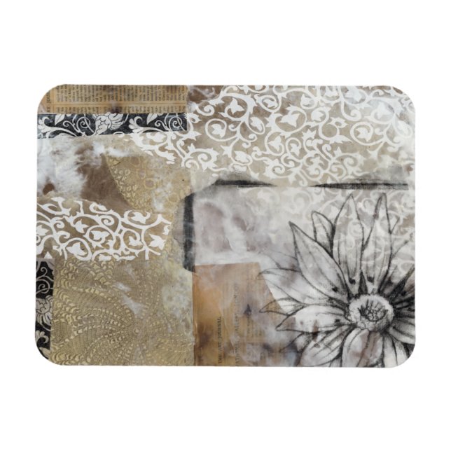 Collage Fleur II Magnet (Horizontal)