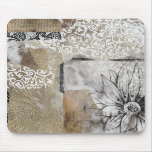 Collage Fleur II Mouse Mat