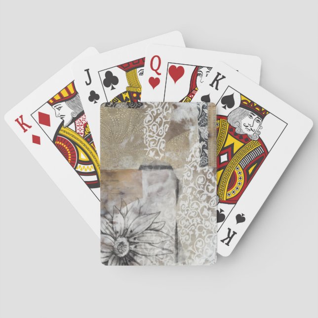 Collage Fleur II Playing Cards (Back)