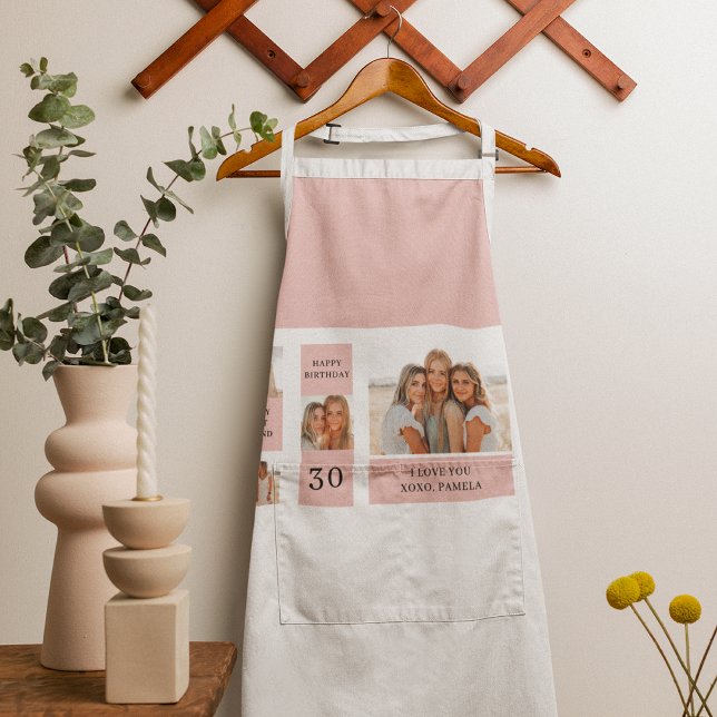 Collage Friend Photos | Happy Birthday Gift Apron (Creator Uploaded)