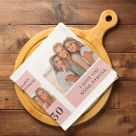 Collage Friend Photos | Happy Birthday Gift Tea Towel<br><div class="desc">Collage Friend Photos | Happy Birthday Gift.Make your friend's birthday extra special with this custom-made gift featuring a collage of your favourite moments together! This personalised pink-themed birthday gift is available exclusively on Zazzle,  and it's the perfect way to show your friend how much they mean to you.</div>