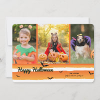 Collage Halloween Photo Card